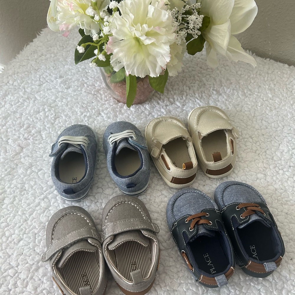 Bundle of Infant's Blue and Gray Shoes
